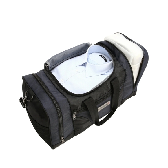 Swiss Tech 22 inch Urban Trek Travel Duffel Bag Blue Gray Polyester swisstech - Picture 5 of 8